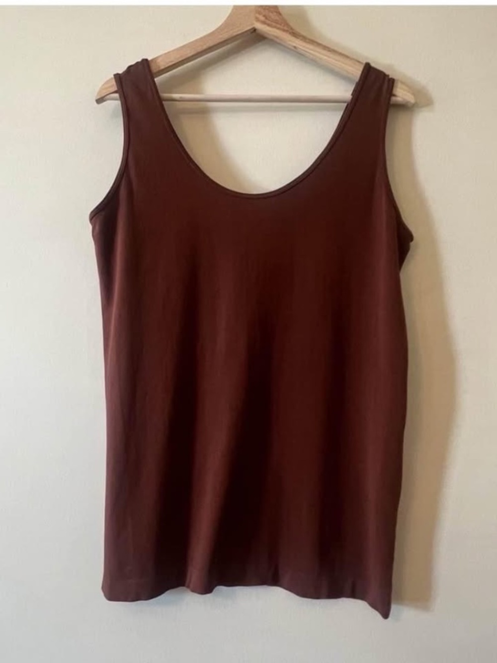 Orange Fashion Village Plus (16-18) Black and Brown Bamboo Layering Tanks